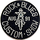 Rock & Blues Custom Show motorcycle show badge from Jean-Francois Helias