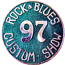 Rock & Blues motorcycle show badge from Jean-Francois Helias