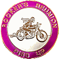 Rockers Reunion motorcycle rally badge from Jean-Francois Helias