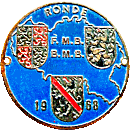 Ronde FMB BMB motorcycle rally badge from Jean-Francois Helias