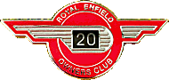 Royal Enfield OC motorcycle club badge from Jean-Francois Helias