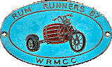 Rum Runners motorcycle rally badge from Phil Drackley