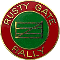 Rusty Gate motorcycle rally badge