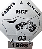 Sabots a Bascule motorcycle rally badge from Philippe Micheau