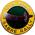 Sabre motorcycle rally badge from Jan Heiland