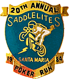 Saddlelites motorcycle run badge from Jean-Francois Helias