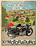 Sagra di Pescarola motorcycle rally badge from Jean-Francois Helias