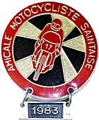 Saintes motorcycle rally badge from Jean-Francois Helias