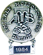Saintes motorcycle rally badge from Jean-Francois Helias