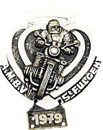 Saint Fulgent motorcycle rally badge from Jean-Francois Helias