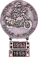 Saint Hylaire motorcycle rally badge from Jean-Francois Helias