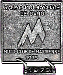 Saint Jean de Maurienne motorcycle rally badge from Jean-Francois Helias