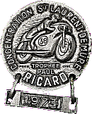 Saint Laurent de Mure motorcycle rally badge from Jean-Francois Helias