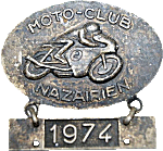 Saint Nazaire motorcycle rally badge from Jean-Francois Helias