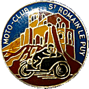 Saint Romain Le Puy motorcycle rally badge from Jean-Francois Helias