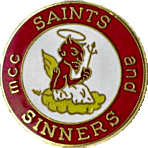 Saints And Sinners motorcycle rally badge