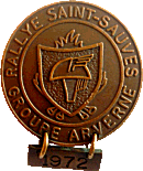 Saint Sauves motorcycle rally badge from Jean-Francois Helias