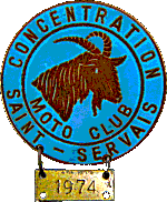 Saint Servais motorcycle rally badge from Jean-Francois Helias