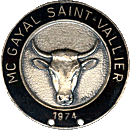 Saint Vallier motorcycle rally badge from Jean-Francois Helias