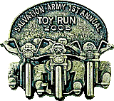 Salvation Army Toy Run motorcycle run badge from Jean-Francois Helias