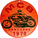 Sancerre motorcycle rally badge from Jean-Francois Helias