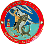 Sand Dancers motorcycle rally badge from Jean-Francois Helias