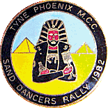 Sand Dancers motorcycle rally badge from Heather MacGregor