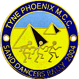 Sand Dancers motorcycle rally badge