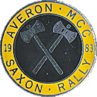 Saxon motorcycle rally badge from Russ Shand
