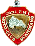 Scandiano motorcycle rally badge from Jean-Francois Helias