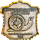 Schle Ken motorcycle rally badge from Jean-Francois Helias