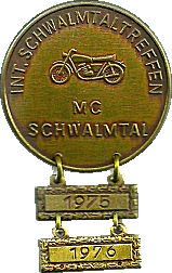 Schwalmtal motorcycle rally badge from Rob and Marjan Karten