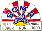 SCMA Poker Run motorcycle run badge from Jean-Francois Helias