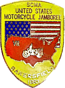 SCMA US Motorcycle Jamboree motorcycle run badge from Jean-Francois Helias