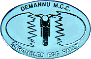 Scrambled Egg motorcycle rally badge from Jean-Francois Helias