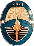 SDR motorcycle rally badge from Jean-Francois Helias