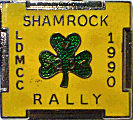 Shamrock motorcycle rally badge from Paul Mullis