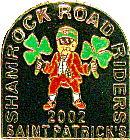 Shamrock Road Riders motorcycle run badge from Jean-Francois Helias