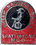 Sheep Naggers motorcycle rally badge from Phil Drackley