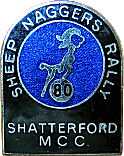 Sheep Naggers motorcycle rally badge from Graham Mills
