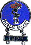 Sidecar Safari motorcycle rally badge from Russ Shand
