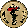 Sidecar Safari motorcycle rally badge from Johnny Croxson