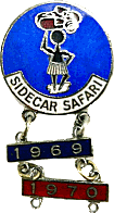Sidecar Safari motorcycle rally badge from Jean-Francois Helias