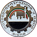 Siena motorcycle rally badge from Jean-Francois Helias