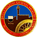 Siena motorcycle rally badge from Jean-Francois Helias