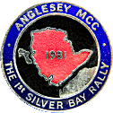 Silver Bay motorcycle rally badge from Jean-Francois Helias