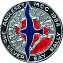 Silver Bay motorcycle rally badge from Jean-Francois Helias