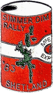 Simmer Dim motorcycle rally badge from Nigel Woodthorpe
