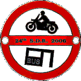 Simmer Dim motorcycle rally badge from Ted Trett