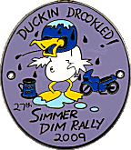 Simmer Dim motorcycle rally badge from Dave Cooper